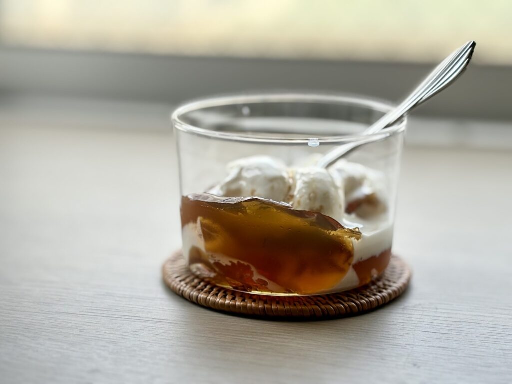 Hojicha-jelly