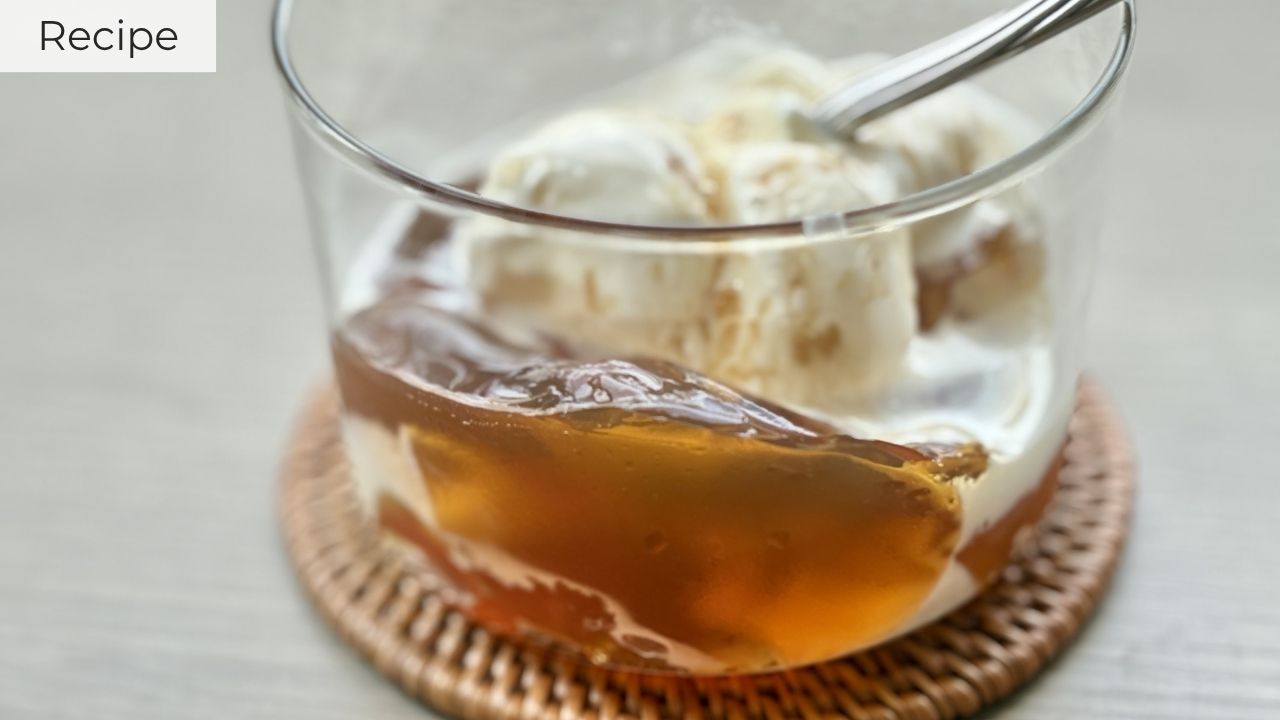 Hojicha-jelly